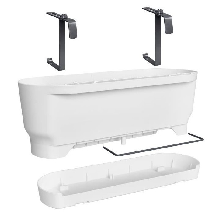 ELHO - Pot de fleurs - Greenville Easy Balcony 52 - Blanc - Balcon - L