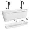 ELHO - Pot de fleurs - Greenville Easy Balcony 52 - Blanc - Balcon - L 21.2 x W 52 x H 19.4 cm