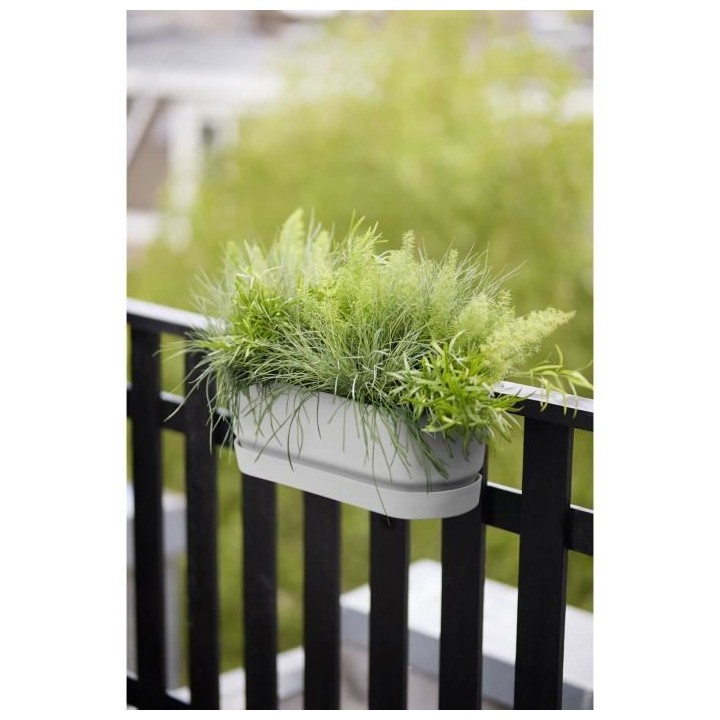 ELHO - Pot de fleurs - Greenville Easy Balcony 52 - Blanc - Balcon - L