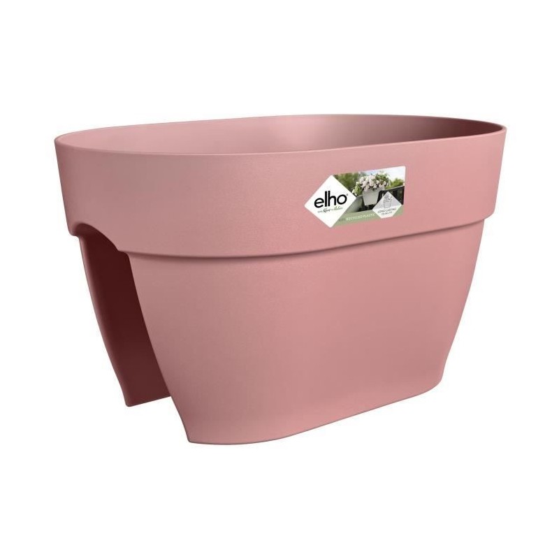 ELHO - Pot de fleurs - Vibia Campana Flower Bridge 40 - Rose Poussiere - Balcon extérieur - L 26 x W 39 x H 22 cm