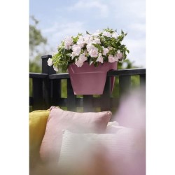 ELHO - Pot de fleurs - Vibia Campana Flower Bridge 40 - Rose Poussiere - Balcon extérieur - L 26 x W 39 x H 22 cm