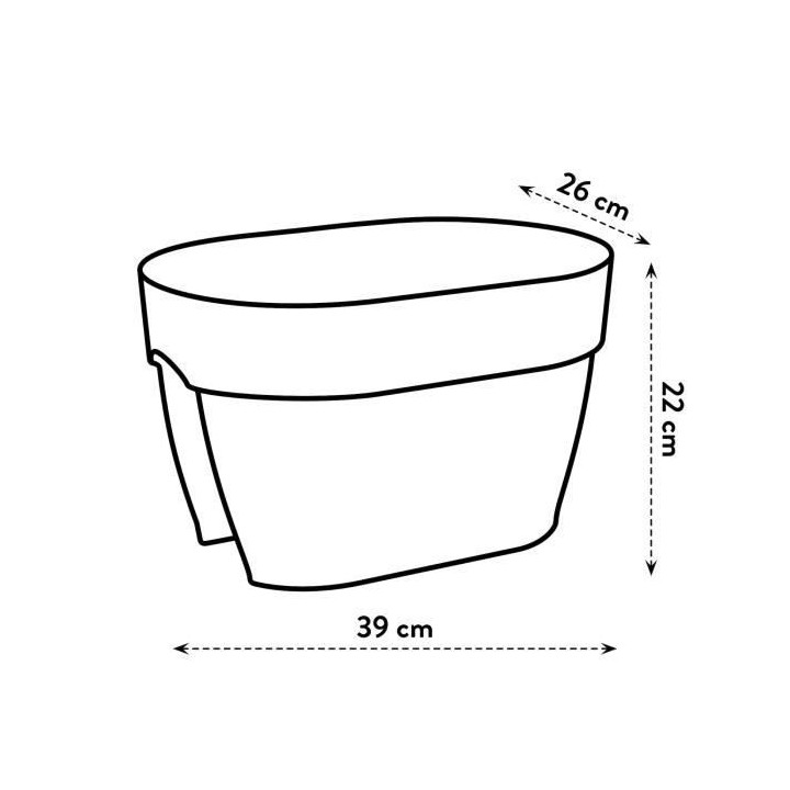 ELHO - Pot de fleurs - Vibia Campana Flower Bridge 40 - Rose Poussiere