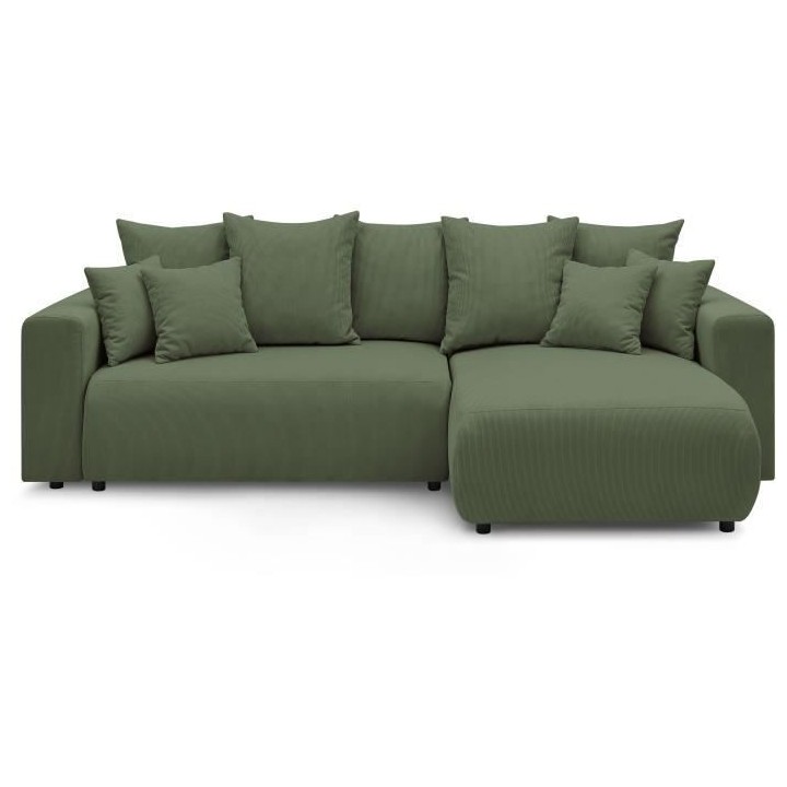 BOBOCHIC - Canape d'angle convertible réversible ELVI - 4 places - 28