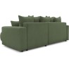 BOBOCHIC - Canape d'angle convertible réversible ELVI - 4 places - 282 x 153 x 95 cm - Vert