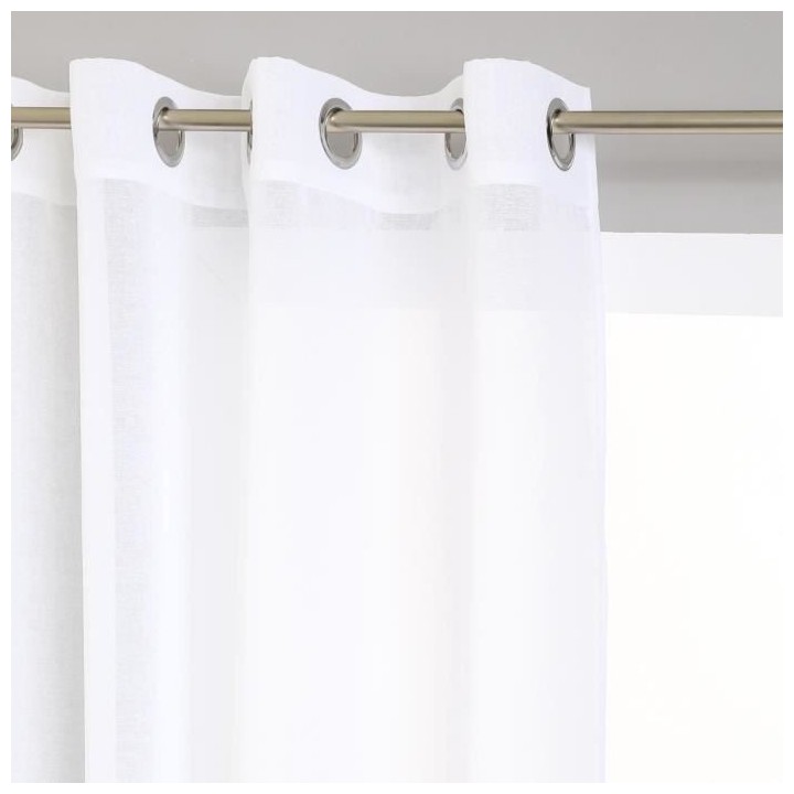 Voilage étamine - 140x240 cm - Blanc