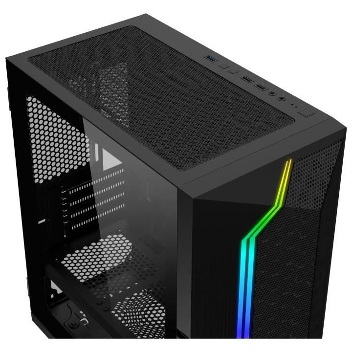 XIGMATEK - Gemini II RGB - Boîtier PC - Mini Tour - Noir (EN48649)