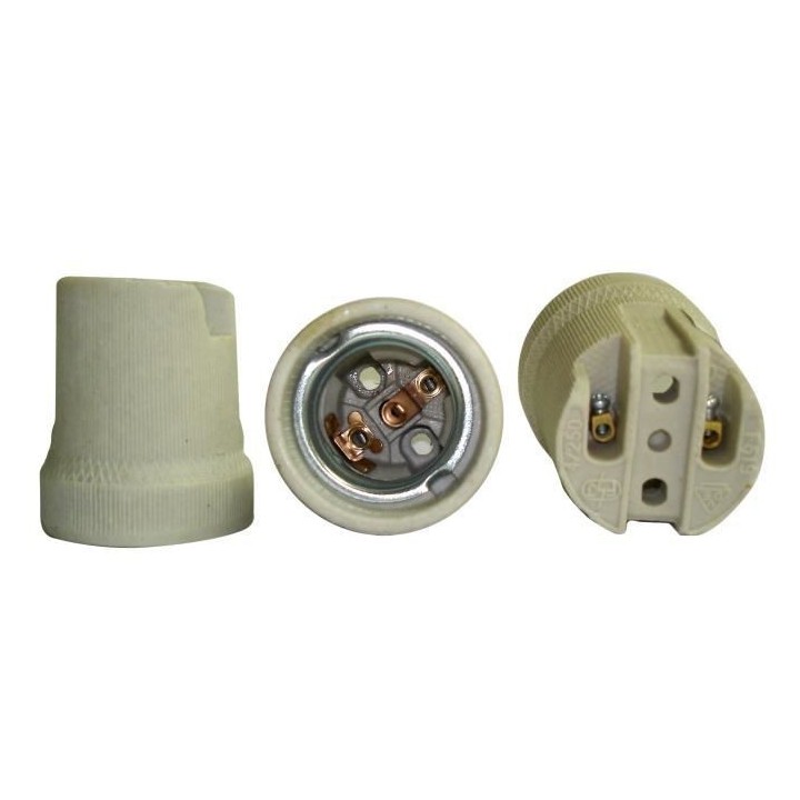 Douille E27 a vis en porcelaine ZENITECH