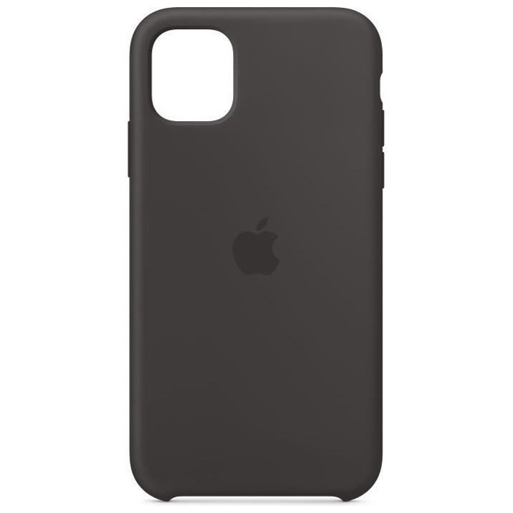 APPLE Coque Silicone Noir pour iPhone 11