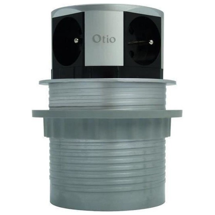OTIO Bloc escamotable compact multiprise 4 prises 16A
