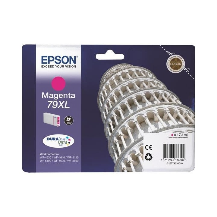 EPSON Cartouche d'encre 79 XL Magenta - Tour de Pise (C13T79034010)