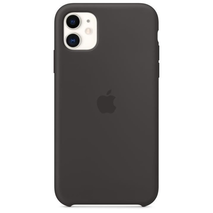 APPLE Coque Silicone Noir pour iPhone 11