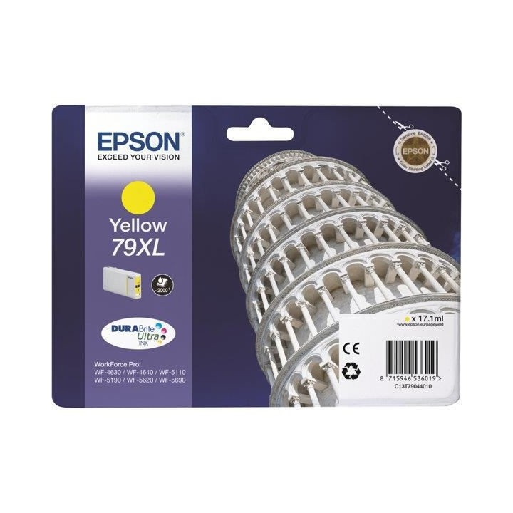EPSON Cartouche d'encre 79 XL Jaune - Tour de Pise (C13T79044010)