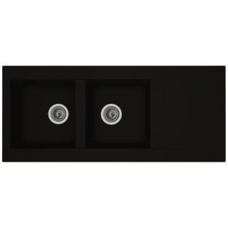 STRADOUR Evier cuisine a encastrer 2 bacs + 1 égouttoir Einna - Rési