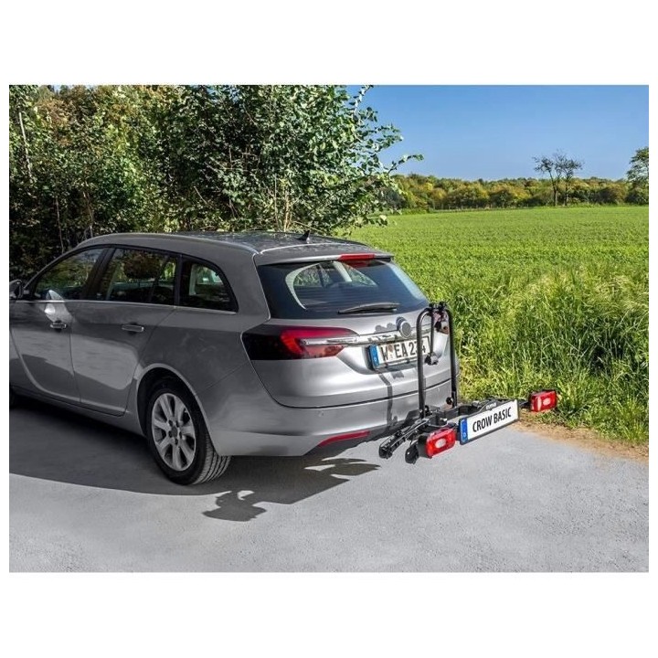 EUFAB Porte-Vélos Crow Basic - 2 vélos (compatible vélos électriqu