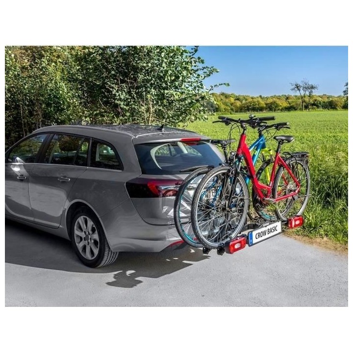 EUFAB Porte-Vélos Crow Basic - 2 vélos (compatible vélos électriqu