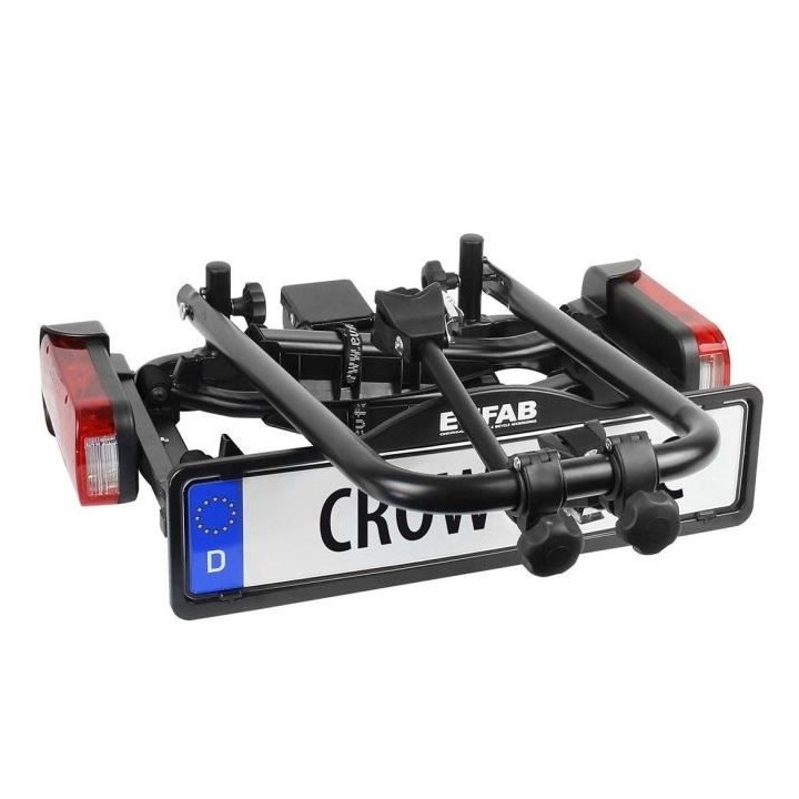 EUFAB Porte-Vélos Crow Basic - 2 vélos (compatible vélos électriqu