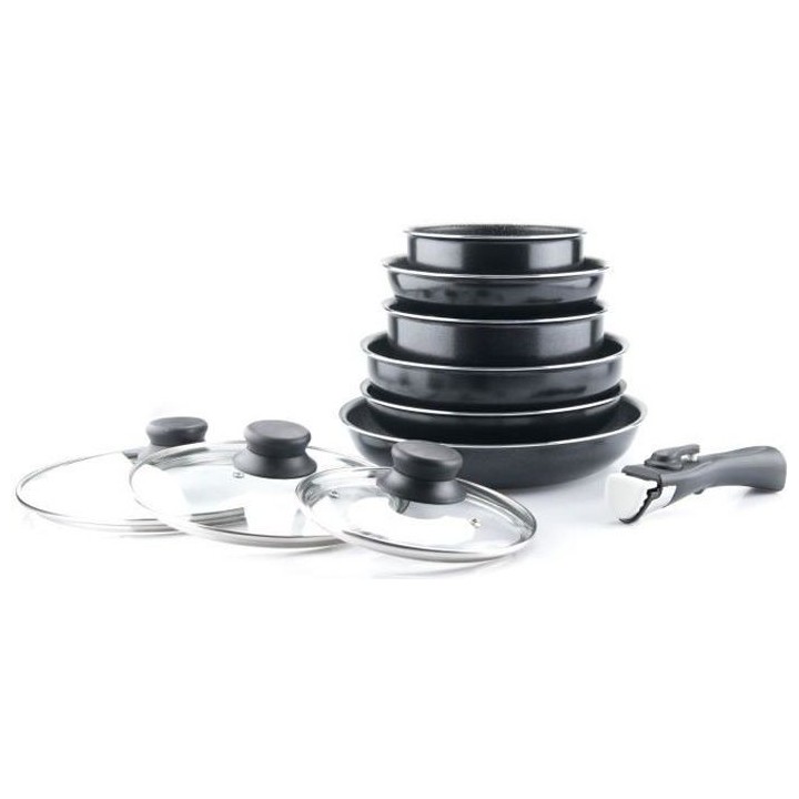 ARTHUR MARTIN AM310B Batterie de cuisine 10 pieces - Tous feux dont in