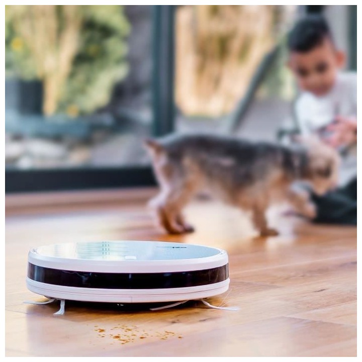 EZICLEAN - Robot aspirateur laveur connecté Aqua Xpert animal S250 -