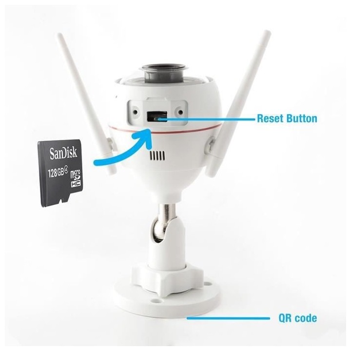 EZVIZ C3W 720p Caméra surveillance extérieure WiFi - HD sans fil