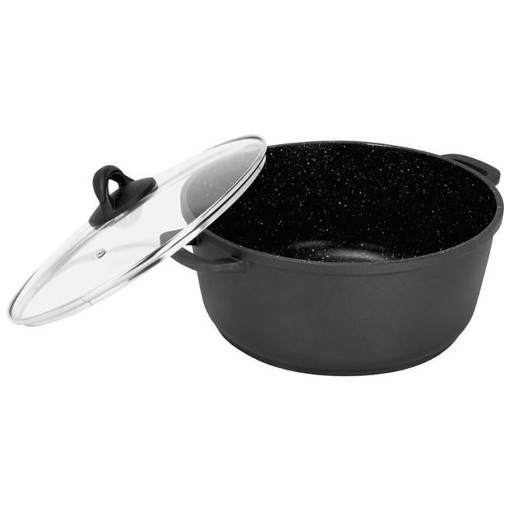 SITRAM Faitout 28 cm fonte d'alu pierre induction