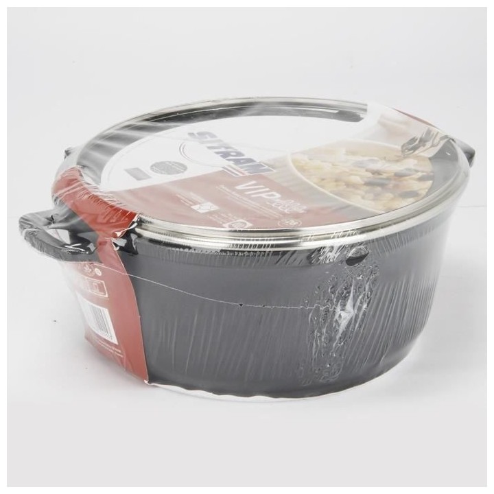 SITRAM Faitout 28 cm fonte d'alu pierre induction