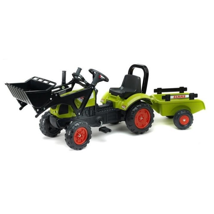 CLAAS Tractopelle Arion 410 avec remorque