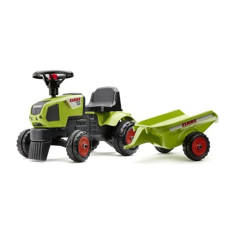 Porteur Tracteur Axos 310 avec remorque Claas - Vert - FALK