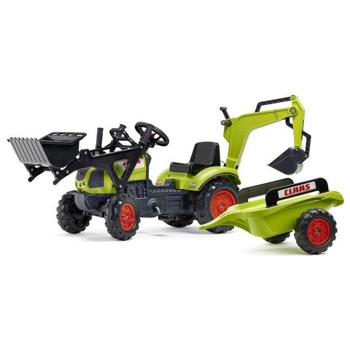 CLAAS Tractopelle a pédales Arion 410 avec excavatrice