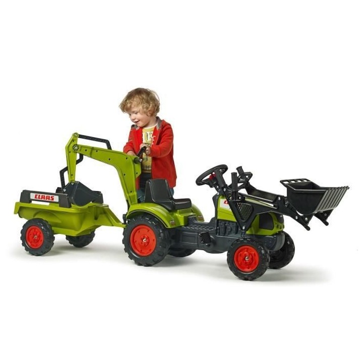 CLAAS Tractopelle a pédales Arion 410 avec excavatrice