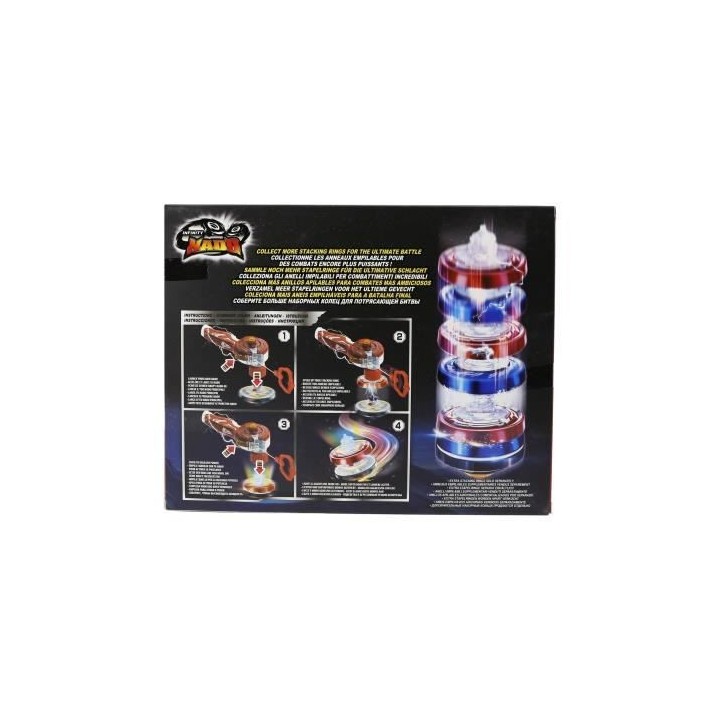 INFINITY NADO – TOUPIE LUMINEUSE AVEC LANCEUR FIERY DRAGON - Nouvell