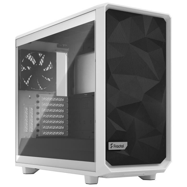 FRACTAL DESIGN BOITIER PC Meshify 2 - Blanc - Verre trempé - Format E