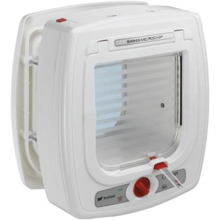 FERPLAST Chatiere a puce Swing Microchip - 22,5 x 16,2 x 25,2 cm - Bla