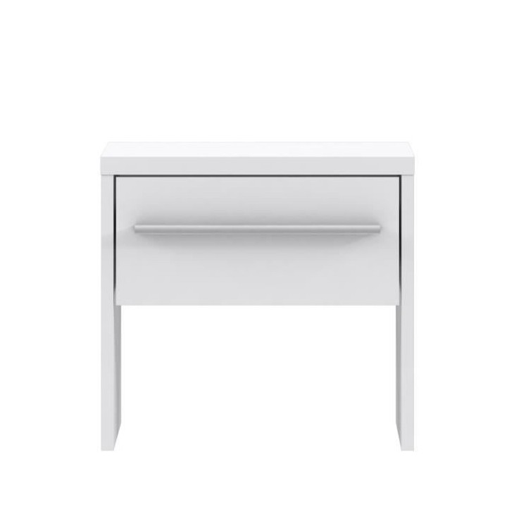 PEHMEA Chevet contemporain blanc - L 38,5 cm