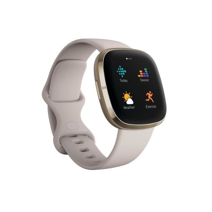 FITBIT Sense - Montre connectée - Lunar Blanc