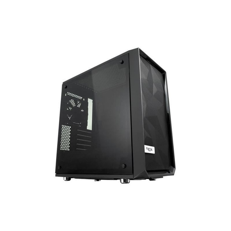 FRACTAL DESIGN BOITIER PC Meshify Mini C - Noir - Verre trempé - Format ATX (FD-CA-MESH-C-MINI-BKO-TGD)