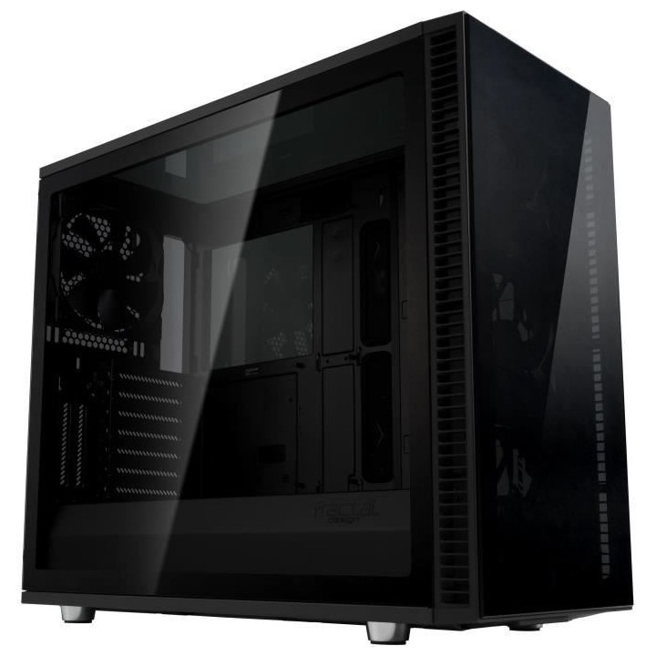 FRACTAL DESIGN BOITIER PC Define S2 - Vision Blackout - Noir - Verre t