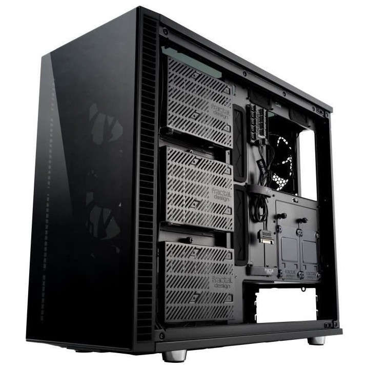 FRACTAL DESIGN BOITIER PC Define S2 - Vision Blackout - Noir - Verre t