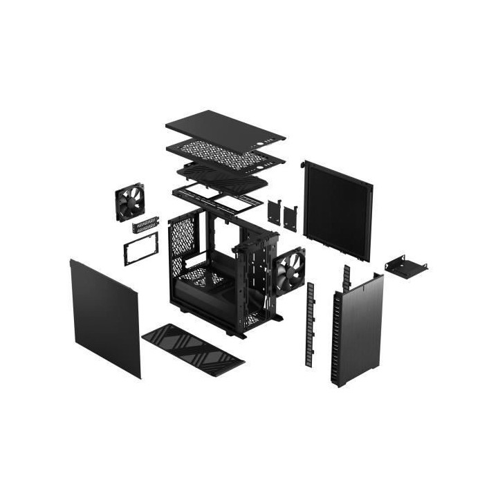 Boîtier PC FRACTAL DESIGN Define 7 Nano Black Solid