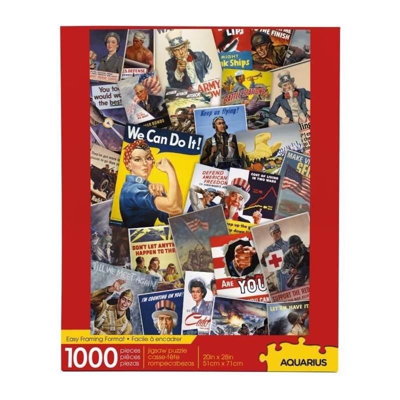 AQUARIUS Puzzle 1000 pieces Smithsonian Poster de Guerre - 65374