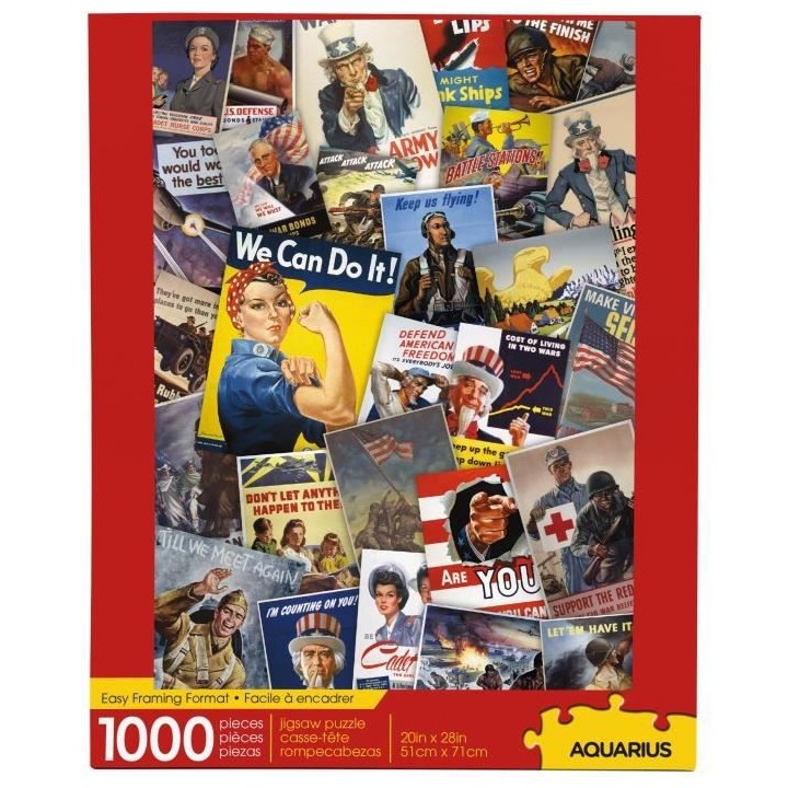 AQUARIUS Puzzle 1000 pieces Smithsonian Poster de Guerre - 65374