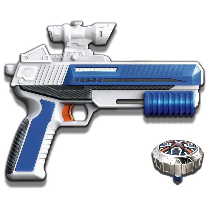 SPINNER MAD - Pistolet Blaster laser / lanceur toupie - Blaster Advanc