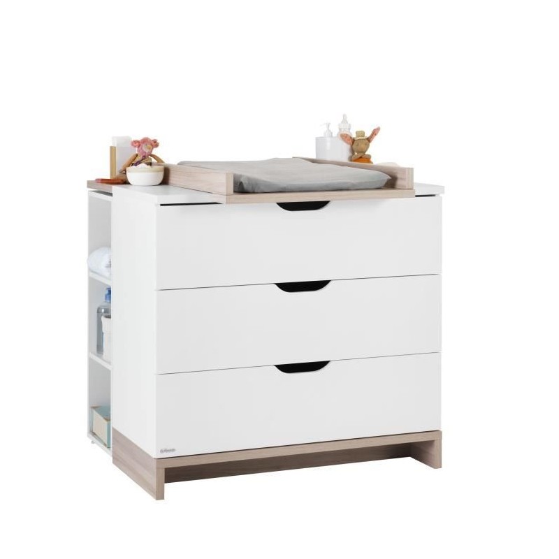 GALIPETTE Lilo Commode 3 tiroirs avec plan a langer