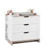 GALIPETTE Lilo Commode 3 tiroirs avec plan a langer