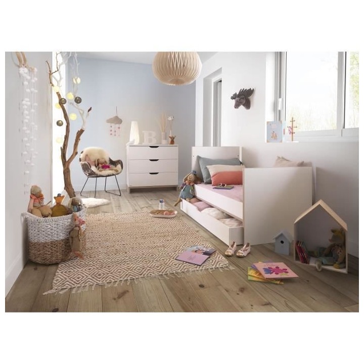 GALIPETTE Lilo Commode 3 tiroirs avec plan a langer