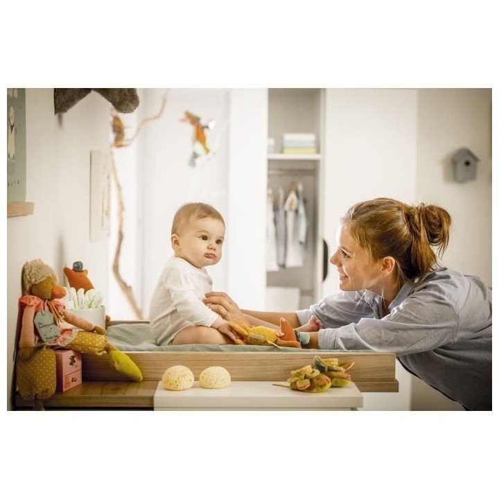 GALIPETTE Lilo Commode 3 tiroirs avec plan a langer