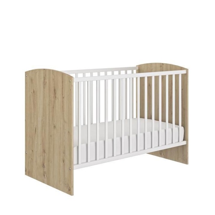 Chambre bébé Trio : Armoi e + Lit + Commode a langer ARTHUR - Décor