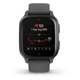 Montre connectée GARMIN Venu Sq 2 Gray avec bracelet noir