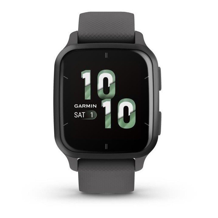 Montre connectée GARMIN Venu Sq 2 Gray avec bracelet noir