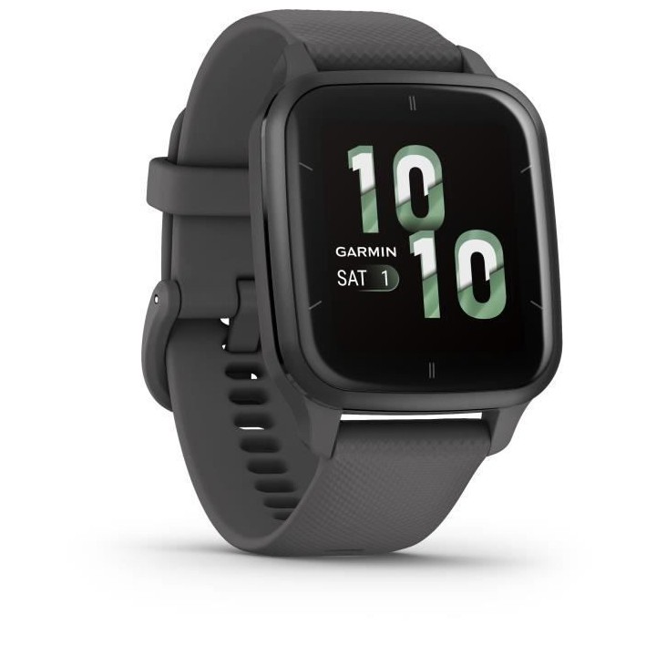 Montre connectée GARMIN Venu Sq 2 Gray avec bracelet noir