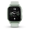 Montre connectée GARMIN Venu Sq 2 Metallic Mint avec bracelet vert d'eau